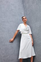 Anasayfa 61 Midi Boy Saten Etek - Beyaz, 36