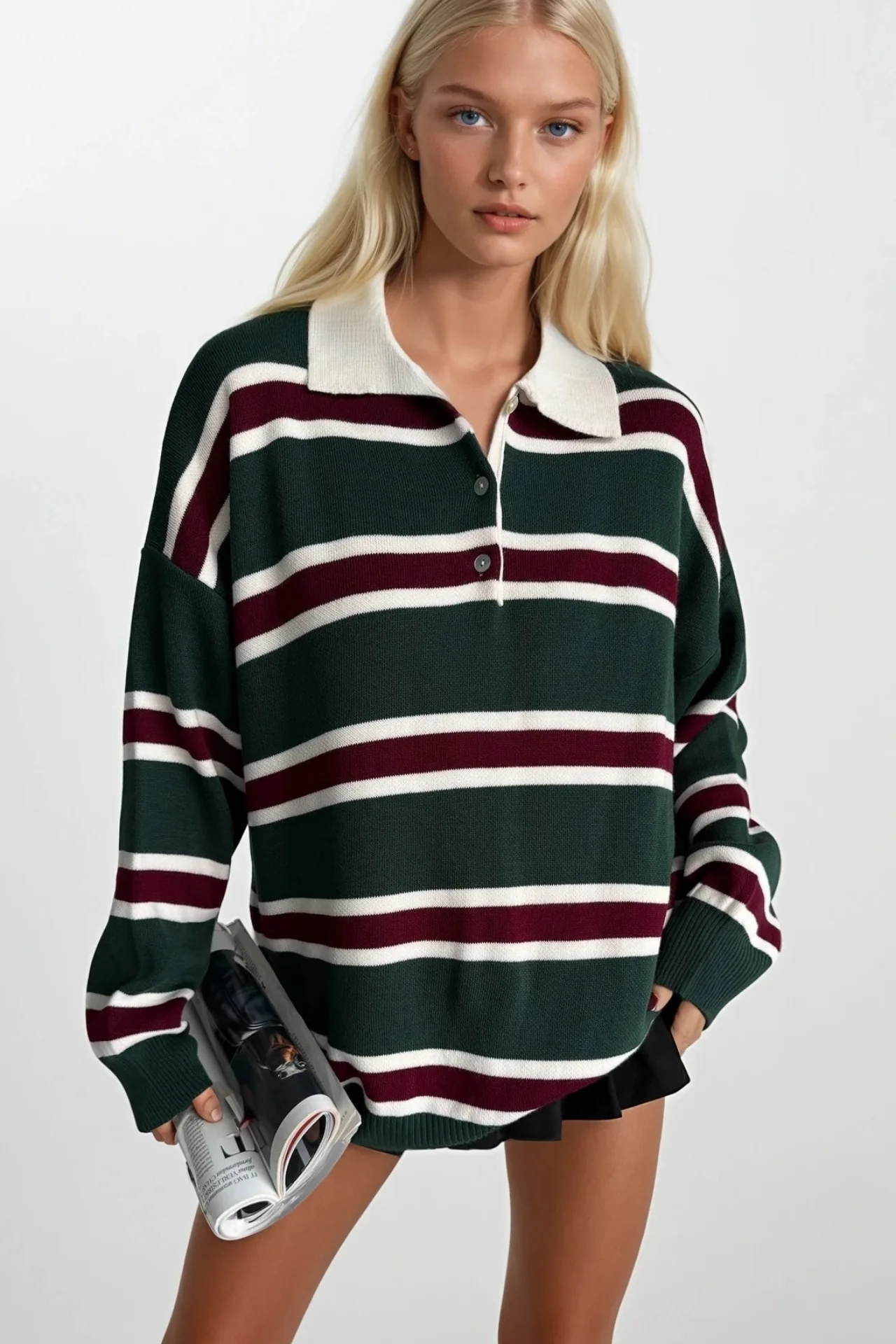 cizgili-dugmeli-polo-yaka-triko-bluz-95055